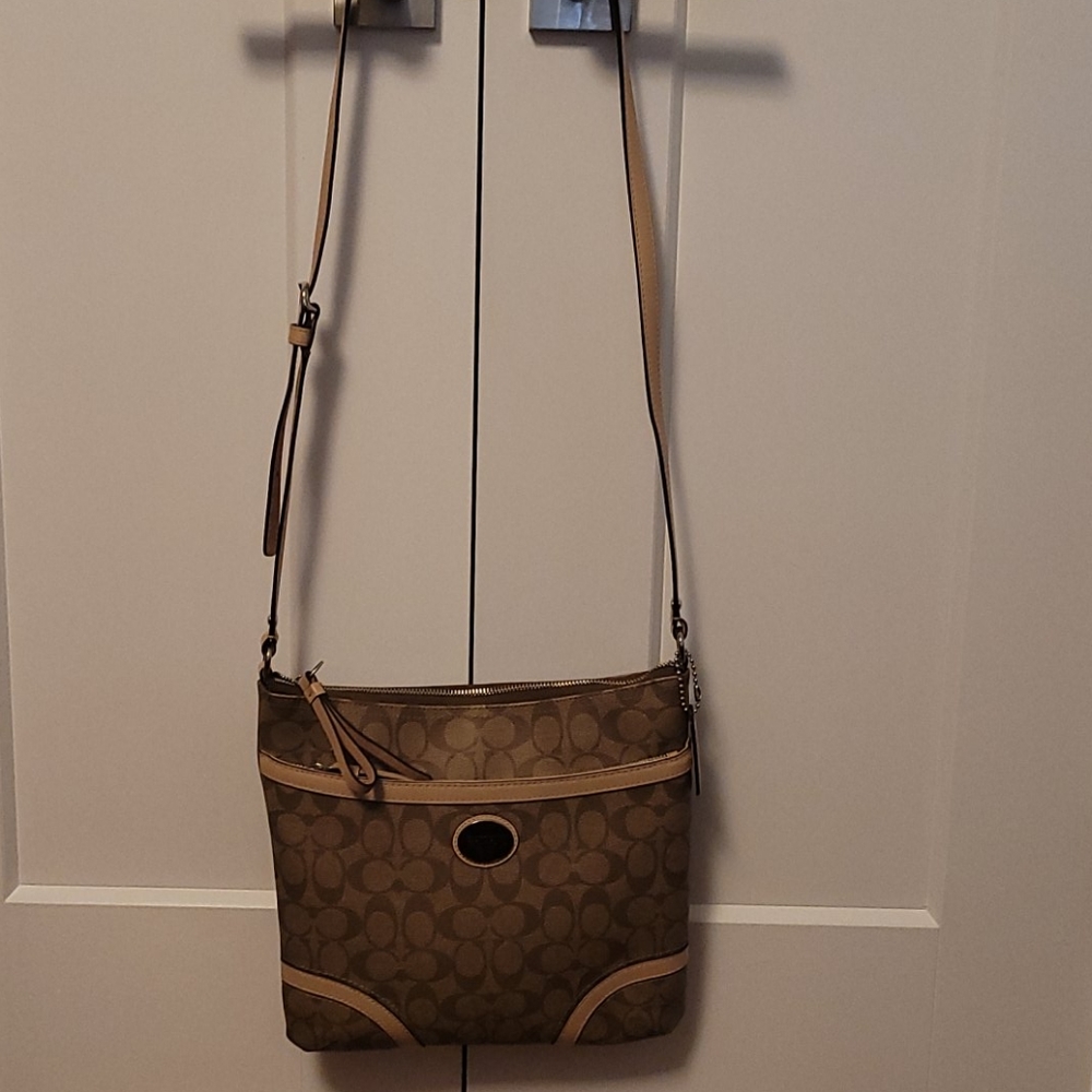 Coach leather crossbody bag